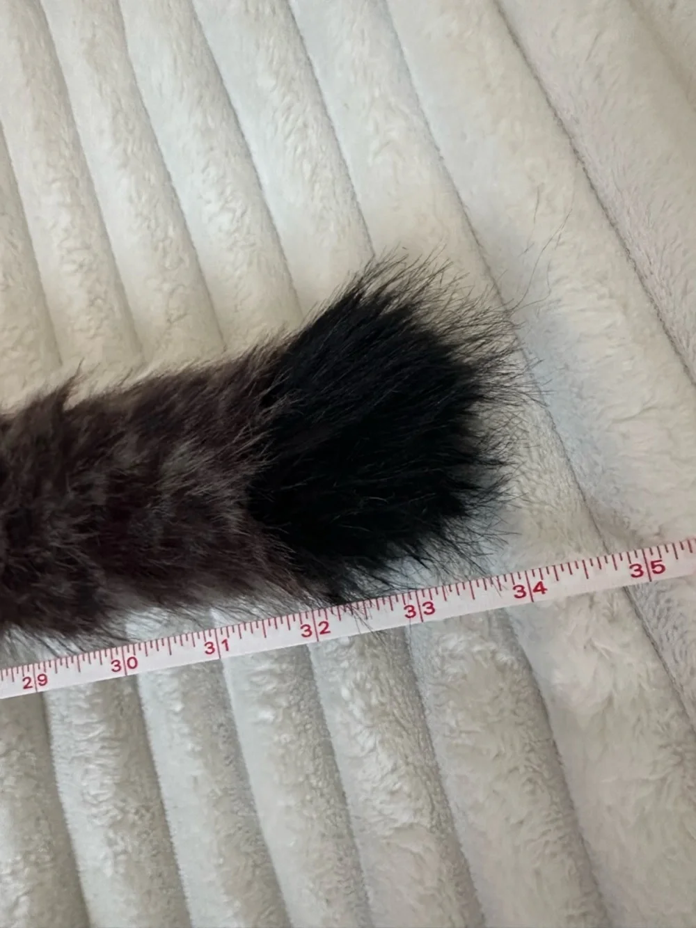 Taikins Plush Snow Leopard Tail Toy - Brown & White